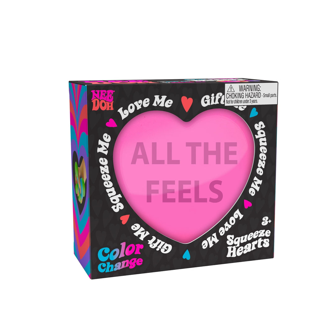 Whimsical Doughnut NeeDoh Color Change Squeeze Heart | Reserve Opal Summit - Fun Food Fidget Cookie Squishable Toy Detail
