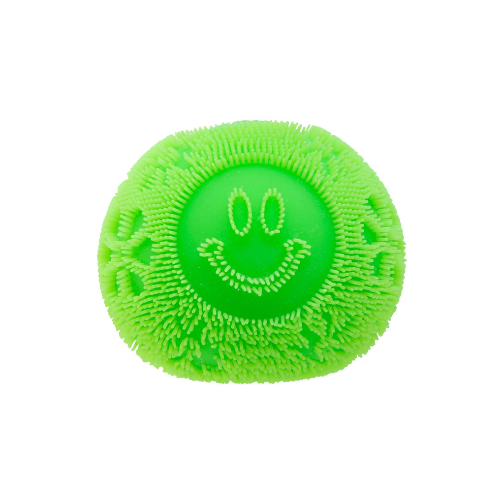 Spiky Ribbed NeeDoh Fuzz Ball Flower Power | Signature Elm Point - Fuzzy Flocked Textured Sensory Fidget Ball Detail
