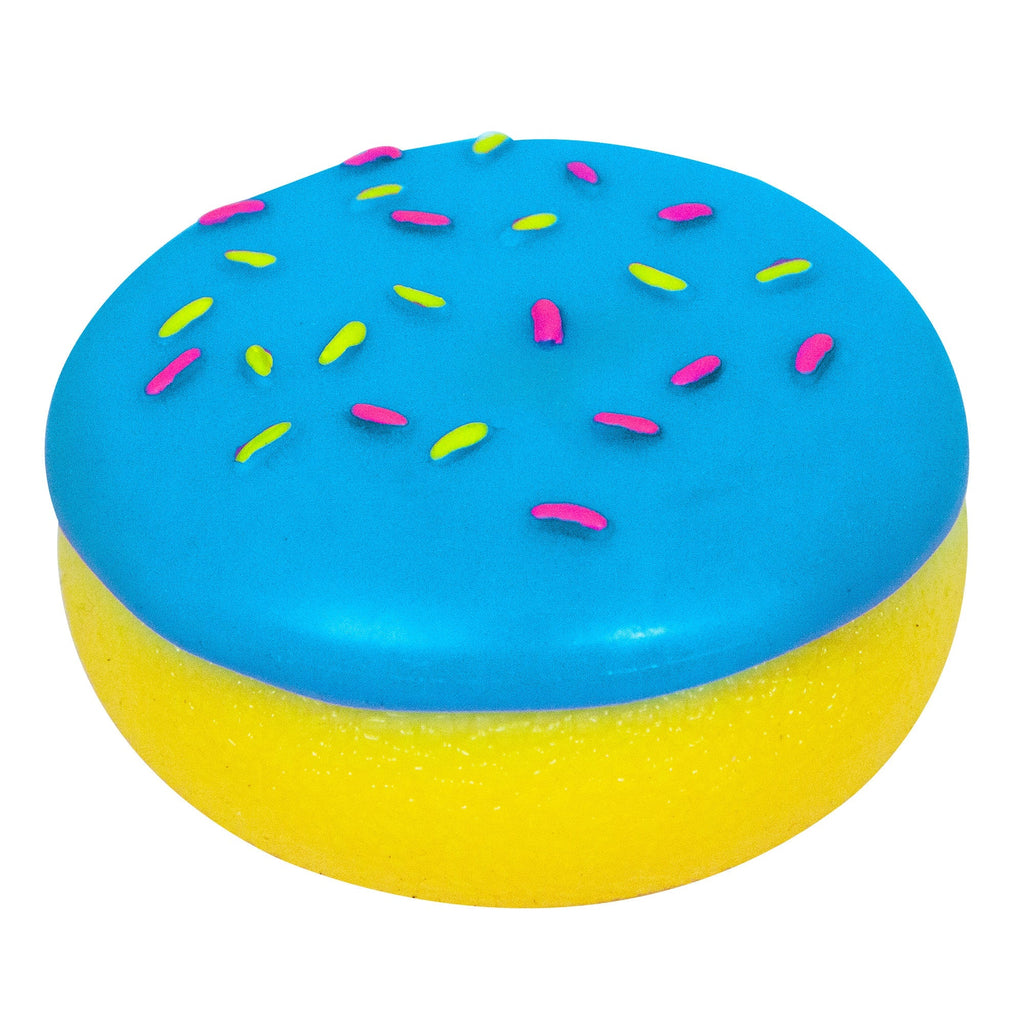 Fun Food Fidget Jelly Dohnut NeeDoh | Signature Seaside Lane - Playful Star & Heart Shaped Geometric NeeDoh Detail