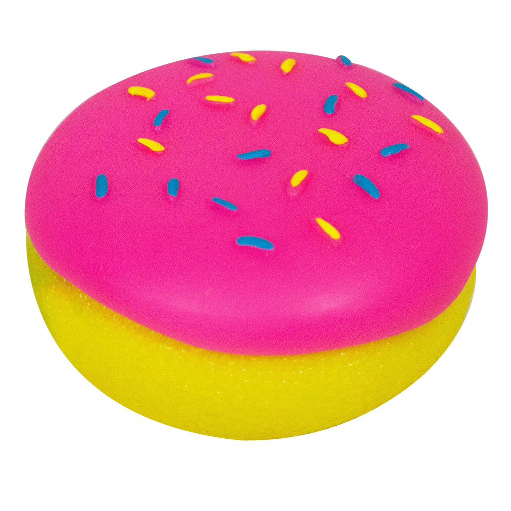 Fun Food Fidget Jelly Dohnut NeeDoh | Signature Seaside Lane - Playful Star & Heart Shaped Geometric NeeDoh Detail