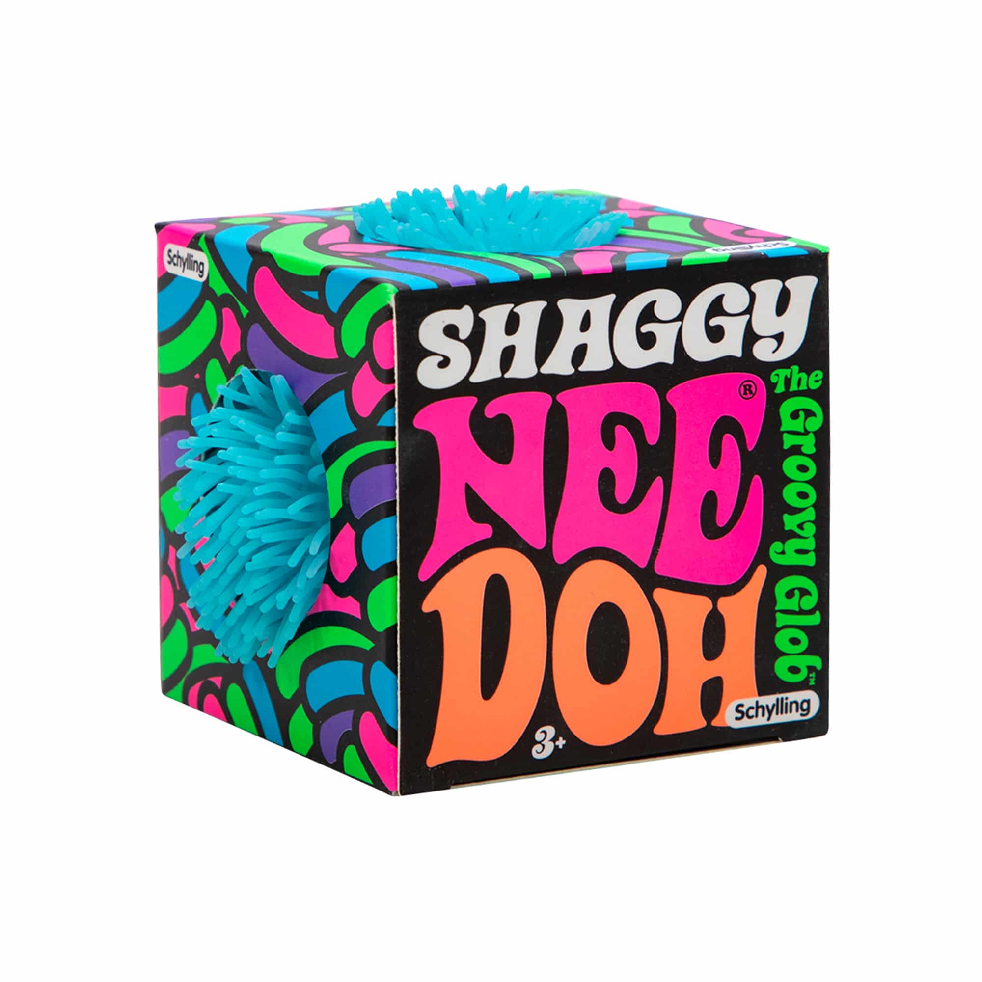 Textured Sensory Shaggy NeeDoh | Collection Winter Creek - Fuzzy Flocked Textured Sensory Fidget Ball - Surprise Me! (Random Color)