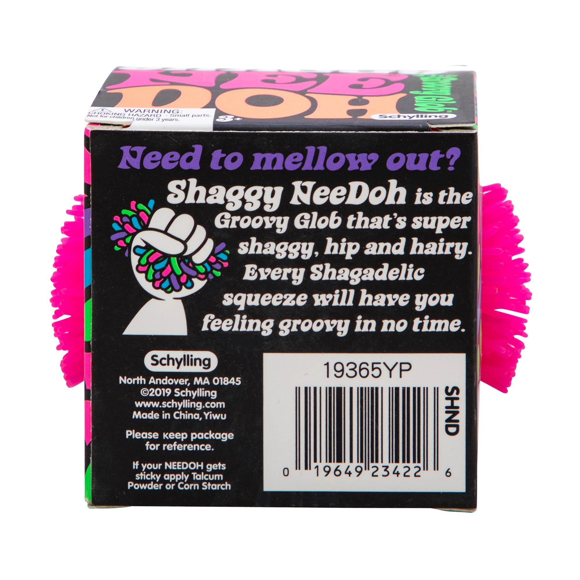 Textured Sensory Shaggy NeeDoh | Collection Winter Creek - Fuzzy Flocked Textured Sensory Fidget Ball Detail