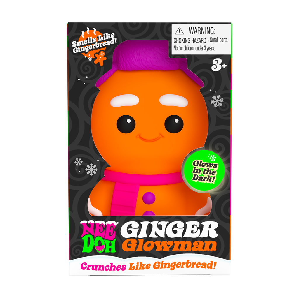 Purrfectly Squishy NeeDoh Ginger Glowman | Select Copper Path - Cute Animal-Shaped NeeDoh Fidget Toy for Kids - Surprise Me! (Random Style)